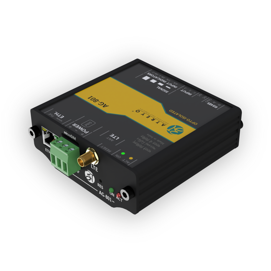 Modbus RTU gateway with LTE and GSM AG-801