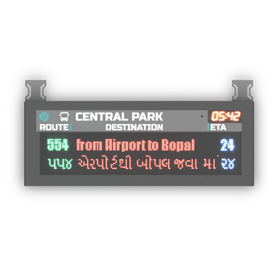 2 line Passenger Information Display APIS-160-2M