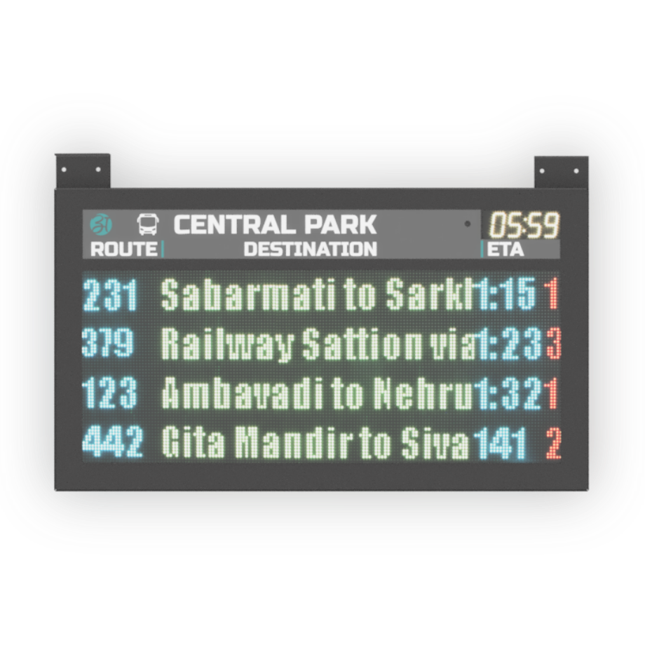 4 line Passenger Information Display APIS-160-4M