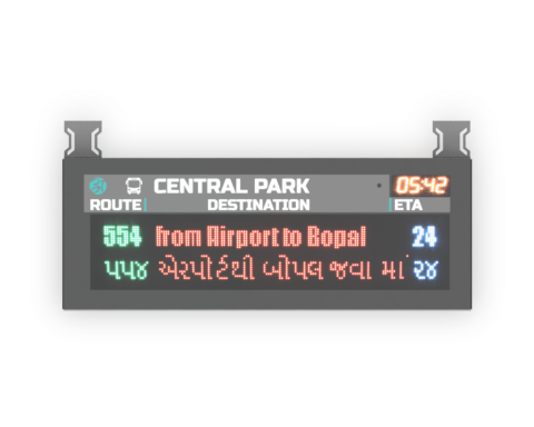2 line Passenger Information Display APIS-160-2M