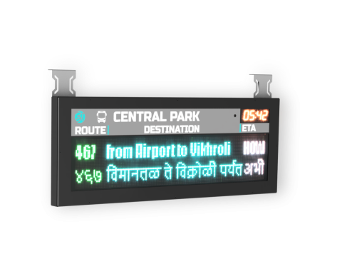 2 line Passenger Information Display APIS-160-2M