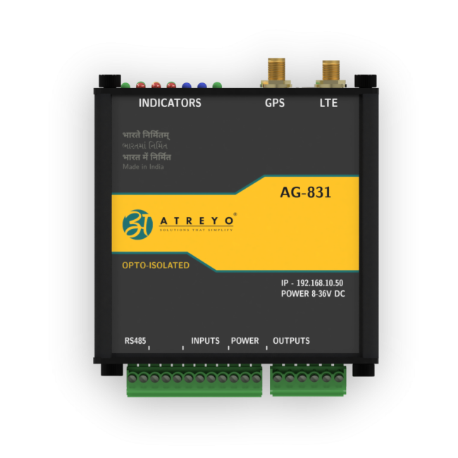 Modbus RTU gateway with timer and I/O AG-831
