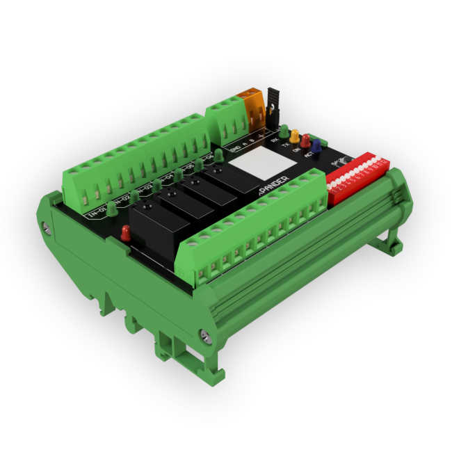 AMB-8I-4O Modbus RTU IEC-60870-5-101 I/O expander