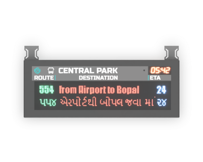 2 line Passenger Information Display APIS-160-2M