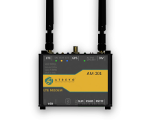 Industrial LTE modem with USB, RS232, RS485 AM-201
